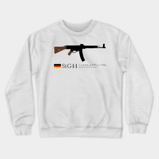 Stg44 Sturmgewehr44 or Mp44 Historical 1943 German assault rifle black in Japanese シュトゥルムゲヴェーア44 1943年アサルトライフルのドイツ Crewneck Sweatshirt